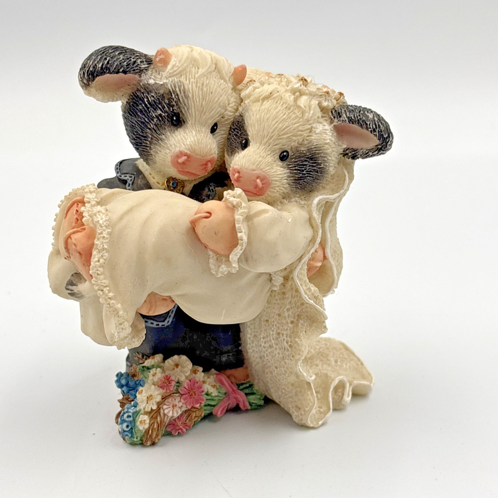 Enesco Mary's Moo Moos - "I'll Never Love An-Udder" Bride Groom Wedding 138088